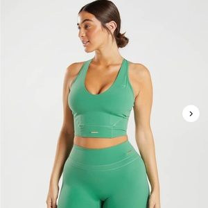 Gymshark x Whitney Simmons crop tank - palm green
